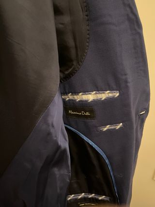 3 Trajes Massimo Dutti Azul Marino Completo