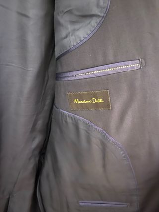 3 Trajes Massimo Dutti Azul Marino Completo