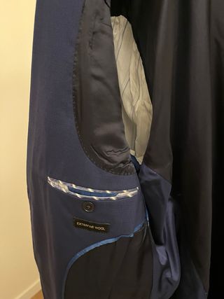 3 Trajes Massimo Dutti Azul Marino Completo