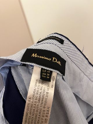 3 Trajes Massimo Dutti Azul Marino Completo