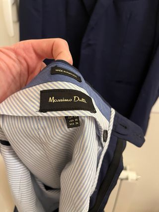 3 Trajes Massimo Dutti Azul Marino Completo