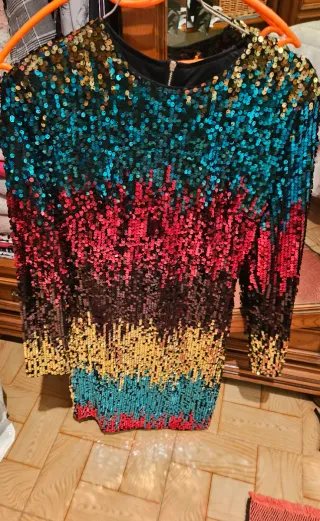 Vestido lentejuelas talla M