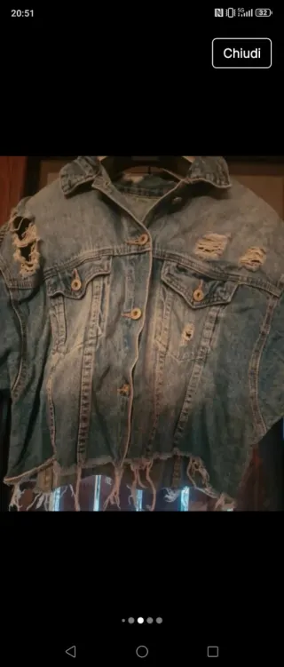 Giubbino jeans donna tg S