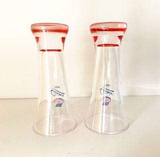 Par copos vintage vidro coleção Compal Clássico