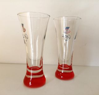 Par copos vintage vidro coleção Compal Clássico