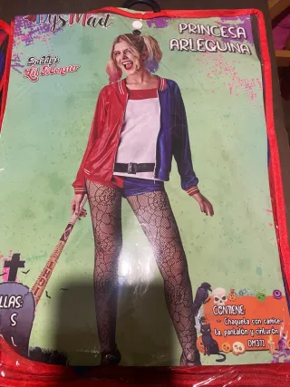 Disfraz Joker Talla M/L y Harley Quinn talla M