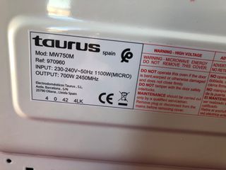 Microondas Taurus Ready