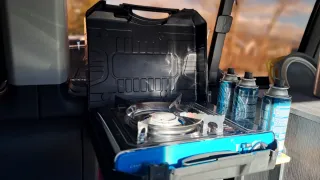 Hornillo Campingaz Bistro DLX + 4 cartuchos de gas