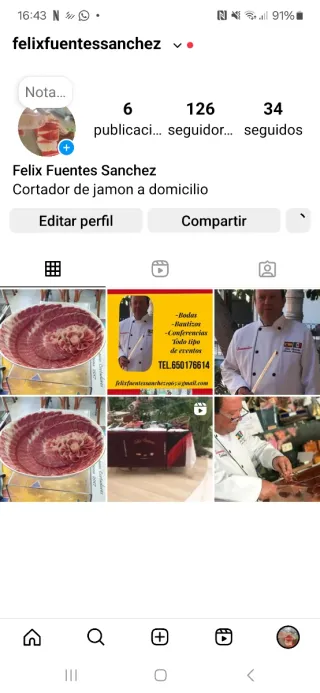 Cortador profesional de jamon