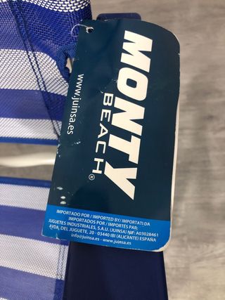 2 Sillas de Playa Plegables Monty