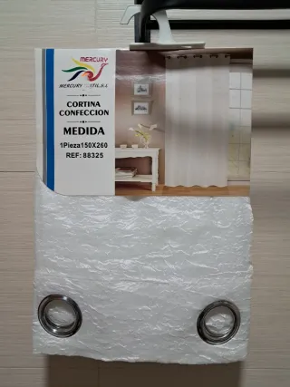 Cortina Blanca con Anillas MERCURY