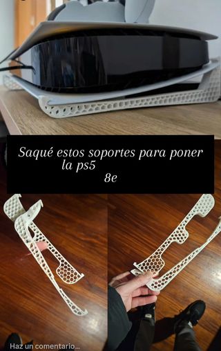 Soporte Horizontal PS5 Tipo Panel Abeja