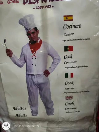 Disfraz Cocinero Adulto
