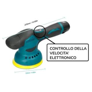 Lucidatrice Levigatrice rotorbitale 2 Batteria
