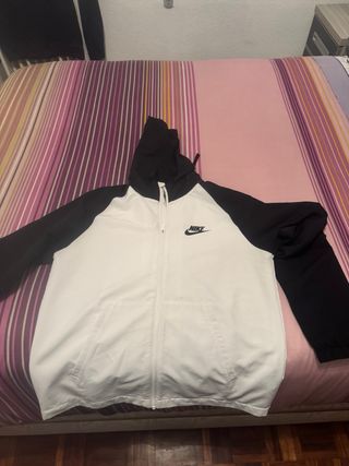 Sudadera Nike Hombre Blanca y Negra