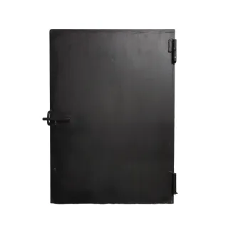 Puerta de hierro forjado con marco