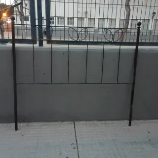 Cabecero de forja negro