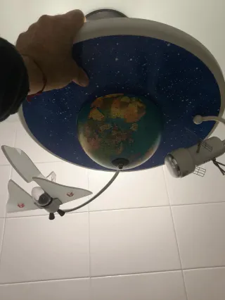 Lámpara Techo Juvenil Blanca