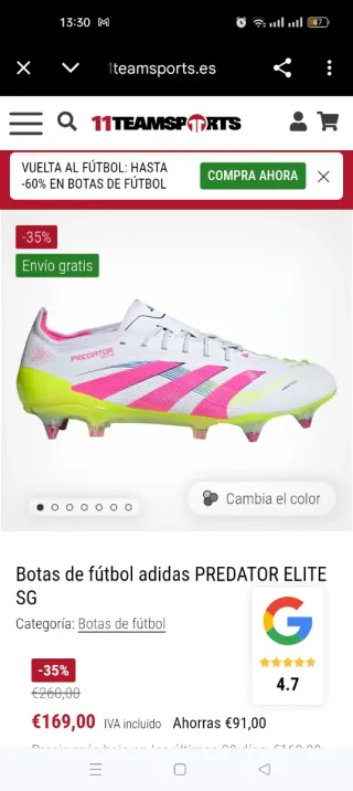 Zapatillas Adidas Futbol Blancas Talla X