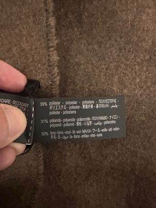 Pañuelo Zara efecto pelo marrón