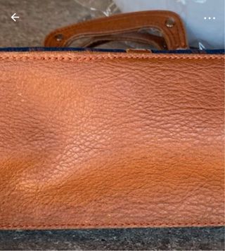 Maletín Adolfo Dominguez Cuadros Marrón Azul