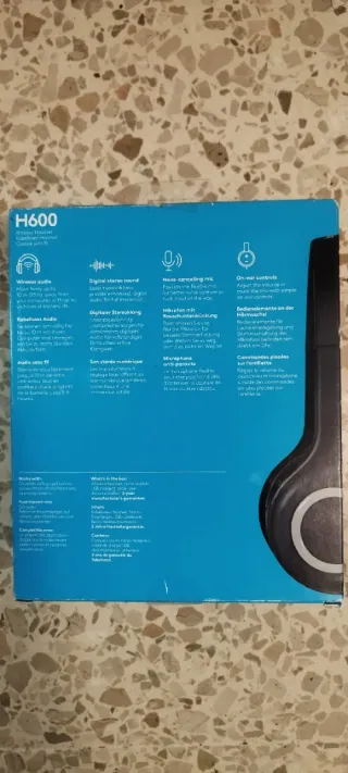 Auricolari Logitech H600 Wireless Nero