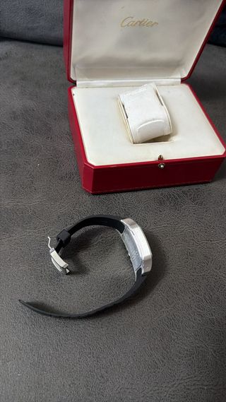 Reloj Cartier Santos 100 Plata/Negro nuevo fullset