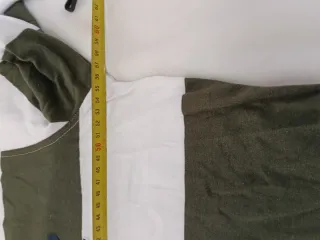 Polo manga larga TEX. Rayas Verde/Blanco Talla L