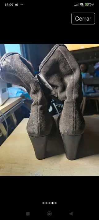 Botas de piel marrones