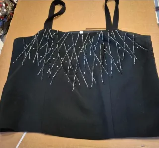 Vestido de fiesta negro ZEILA