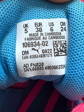 Zapatillas Puma Niño/a Talla 38