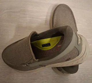 Zapatos Skechers Hombre Beige/Marrón