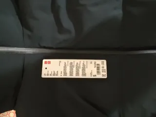 Piumino Uniqlo nero taglia S