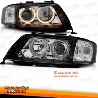 FAROS XENON A6 01-04 D2S+H7 CRISTAL CLARO/NEGRO