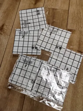 Tovaglia a quadri bianco e nero nuova