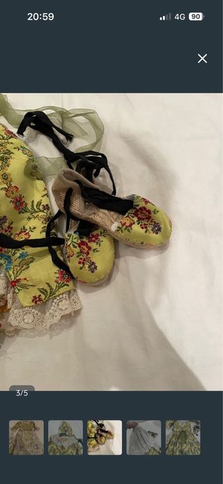 Traje de fallera niña floral