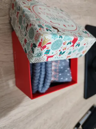 Guanti lana con renna