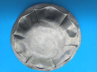 Vassoio piatto  peltro (1046)