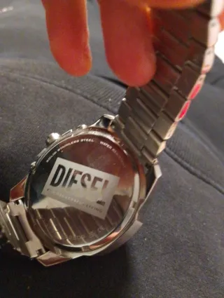 Reloj Diesel Negro y Plateado