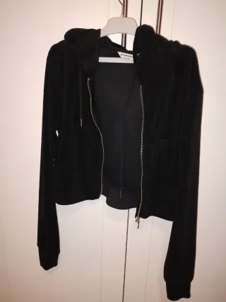 Sudadera Stradivarius Negra Capucha Talla XS