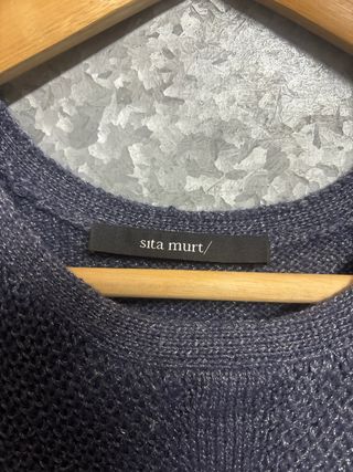 Vestido de punto azul