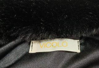 Giacca pelliccia sintetica Vicolo nera