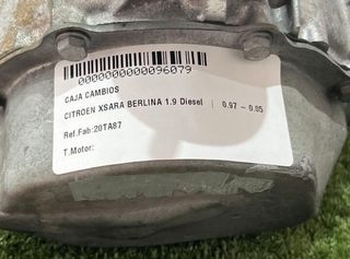 96079 caja de cambios 20ta87 citroen xsara berlina