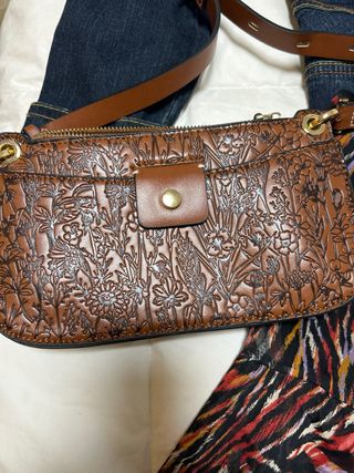 Chaqueta vaquera XS, bolso y falda