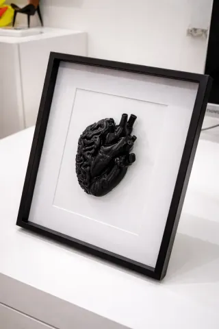 Quadro Testa-Cuore Nero