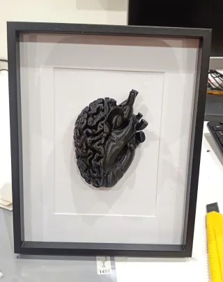 Quadro Testa-Cuore Nero