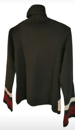 Maglione lana donna collo alto