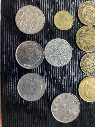 14 Monedas de Países Árabes