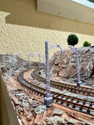 Catenaria para maquetas escala N