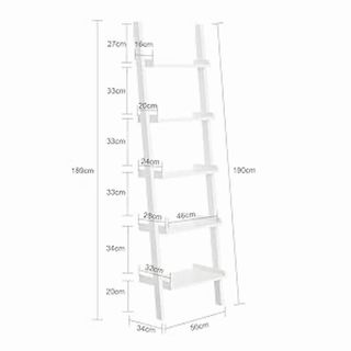 Estantería Escalera Blanca